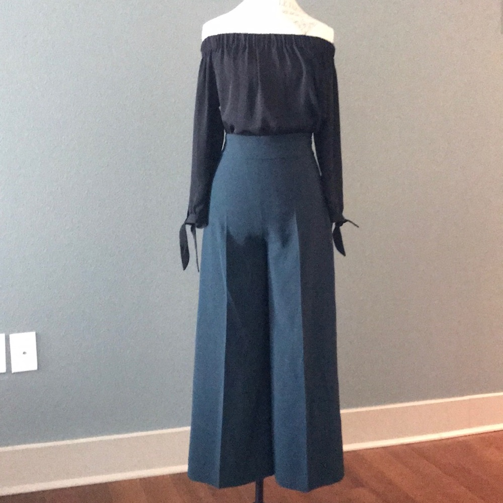 Zara Forrest Green culottes